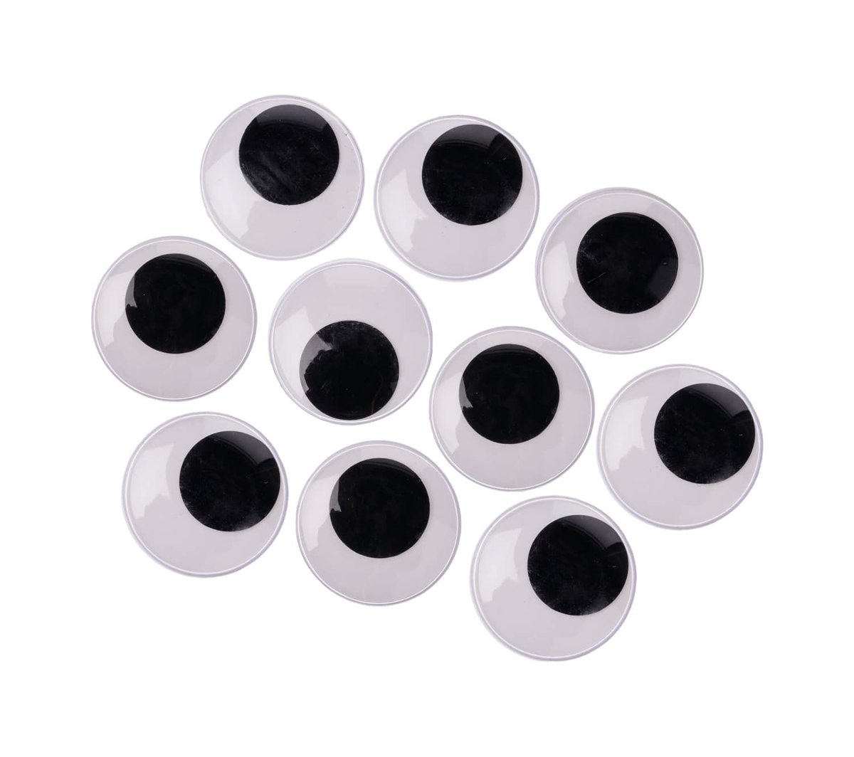 Wackelaugen Rund - 100 Stk